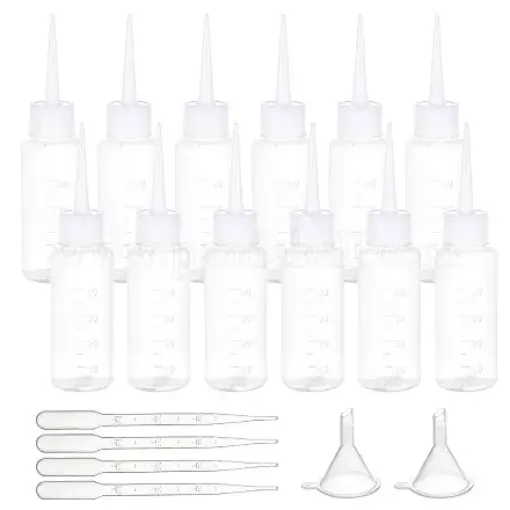 frasco pu 40ml envase cuentagotas gotero para liquidos tintas set x12 pipetas embudos 0