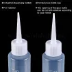 frasco pu 40ml envase cuentagotas gotero para liquidos tintas set x12 pipetas embudos 2