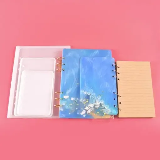 molde silicona para resina epoxi tapa para libro rectangular medida a5 23x16cms 0