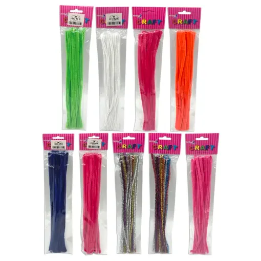 limpia pipas cheniles finos x25 unidades del mismo metalizado color eleccion 0