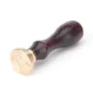sello para estampar cera 25mms mango madera modelo corazon alas 0