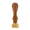 sello para estampar cera 25mms mango madera modelo botanica 3