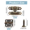 set herrajes broche bisagras tornillos metalicos para cajas baules x20 sets oro viejo 1