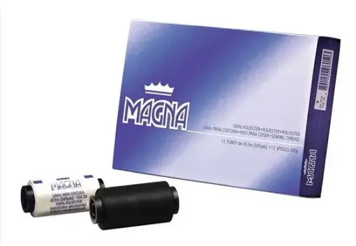 hilo para coser 100 polyester magna x500yds 457mts tubino color blanco 0