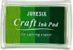 almohadilla tinta al agua para sellos ink pad junesix degrade tonos verde 0