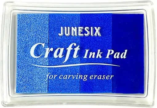 almohadilla tinta al agua para sellos ink pad junesix degrade tonos azules 0
