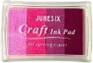 almohadilla tinta al agua para sellos ink pad junesix degrade tonos purpura 0