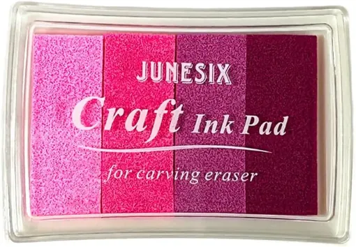 almohadilla tinta al agua para sellos ink pad junesix degrade tonos purpura 0