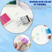 almohadilla tinta al agua para sellos ink pad junesix degrade tonos purpura 8