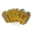 hoja artificial palmera 51cms color metalizado dorado 1