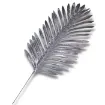 hoja artificial palmera 51cms color metalizado plata 0