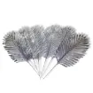 hoja artificial palmera 51cms color metalizado plata 1