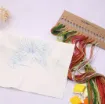 kit para bordar punto cruz 20cms incluye tela hilos agujas sin bastidor motivo mariposa rosa 1