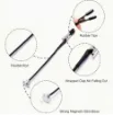 set 10 pinzas cocodrilo clip metalicos magneticos 12 5cms 0