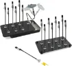 set 10 pinzas cocodrilo clip metalicos magneticos 12 5cms 7