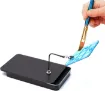 set 8 pinzas cocodrilo clip metalicos magneticos 12 5cms caja metalica 3