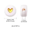 cuentas abalorios para bijouterie acrilico cubo 7x4mms corazno dorado x50 unidades 1