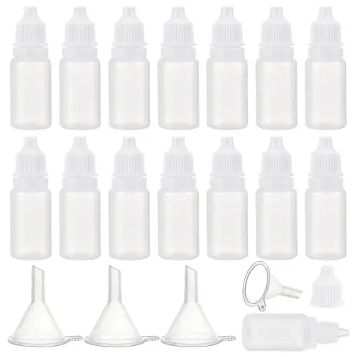frasco 10ml envase cuenta gotas gotero x10ml 21x51mms blanco set x10 unidades 0
