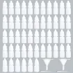 frasco 3ml envase cuentagotas gotero x3ml 18x44mms blanco set x10 unidades 0