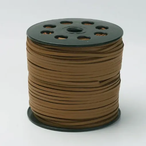 cordon cuero sintetico 3x1 5mms carretel 95mts color camel 0