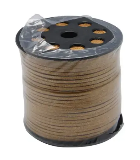 cordon cuero sintetico 3x1 5mms carretel 95mts color gold 0
