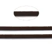 cordon gamuza sintetica 2 7x1 4mms rollo 90mts color negro 1
