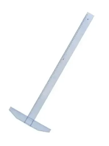 regla t acrilico para tabla 1 4 wattman medida 55cms 0