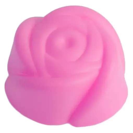 molde silicona grado alimenticio para cupcakes masas modelo rosa 70x30mms x5 unidades 0