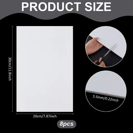 plancha lamina pvc 5 5mms medida 20x30cm por unidad 0