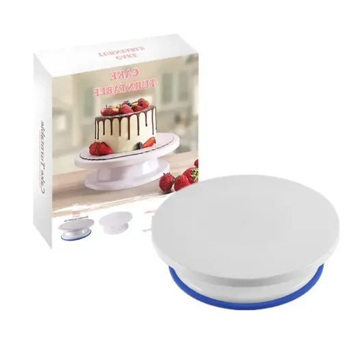 plato giratorio base giratoria para torta plastico para torta medida 28x7cms 0