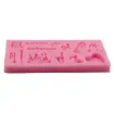molde silicona para masas cocina reposteria modelo musica medida 112x56x8mm 4
