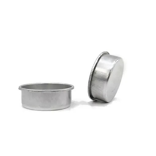 base vaso metalico aluminio para veladora 38x14mms por 200 unidades 0