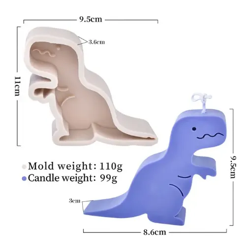 molde silicona para resina epoxi porcelana modelo dinosaurio medida 9 5x8 6x3cms 0