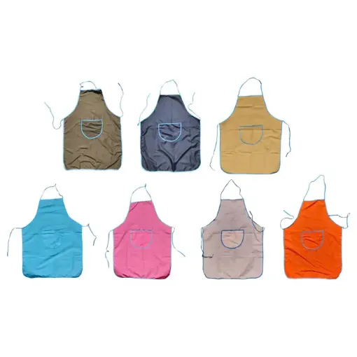 delantal para adulto cook 66x85cms liso bolsillo varios colores 0