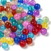 cuentas abalorios para bijouterie vidrio craquelado esfera 8mms x500grs 1500 unidades multicolor 0