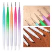 set 5 herramientas dobles para modelado punta goma bolillos 14cms 0