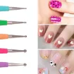 set 5 herramientas dobles para modelado punta goma bolillos 14cms 2