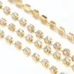 cadena strass cristal fondo base dorada 3 5mms ss16 por metro 2