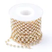 cadena strass cristal fondo base dorada 3 5mms ss16 por 9 metros 1