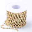 cadena strass cristal ab fondo base dorada 2 8mms ss12 iridiscente por metro 1