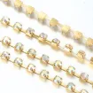 cadena strass cristal ab fondo base dorada 2 8mms ss12 iridiscente por 9 metros 2