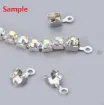cadena strass cristal fondo base dorada 3 5mms ss16 por 9 metros 3