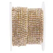 cadena strass cristal fondo base plateada 2mms ss6 por metro 4