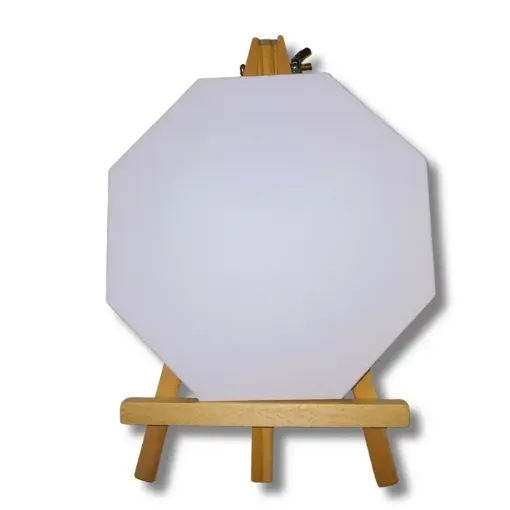 atril madera 10 5x18 5cms lienzo entelado octogonal 12cms 0