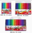 marcadores escolares finos foska estuche 12 colores 1