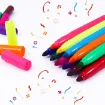 marcadores escolares gruesos jumbo al agua foska estuche 12 colores 1
