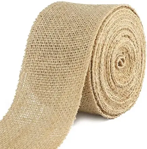 cinta rustica arpillera yute 50mms ancho rollo 9mts 0