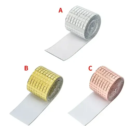 guarda adhesiva 4cms ancho espejos 5mms medida 100cms color dorado 0