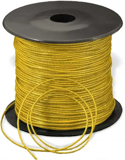 hilo metalizado lurex 1 5mms rollo 131mts color dorado 0
