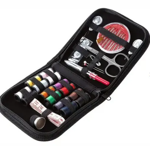 set costura costurero piezas cartuchera negra 0